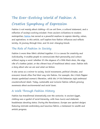 The Ever-Evolving World of Fashion: A Creative Symphony of Expression.pdf