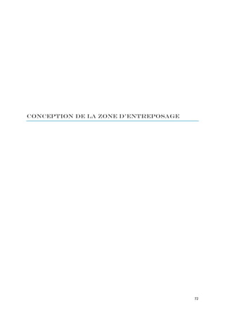 Conception de la zone d’entreposage




                                      72
 