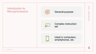 MICROPROCESSOR AND MICROCONTROLLER FOR SEMINAR POWERPOINT | PPTX