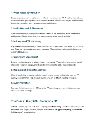 if a Key for a Crypto PR Agency Success? | PDF