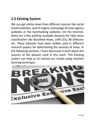 Fake News Detection Project – Machine Learning Foundation (INT247) | PDF