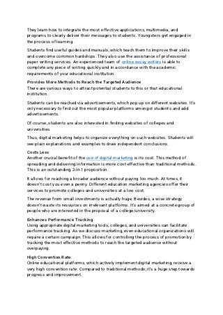 Digital Marketing dalam Sektor Pendidikan: Membangun Jembatan Menuju Masa Depan