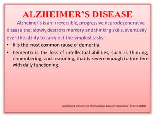 Alzheimer’s Disease and Dementia, A growing challenge, NATIONAL ACADEMY ON AN AGING SOCIETY
 
