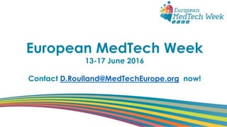 MedTech Week presentation | PPT