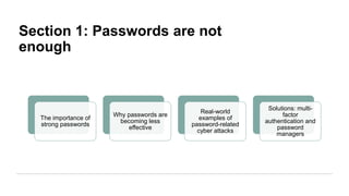 Beyond Passwords: The Future of Cybersecurity | PPTX