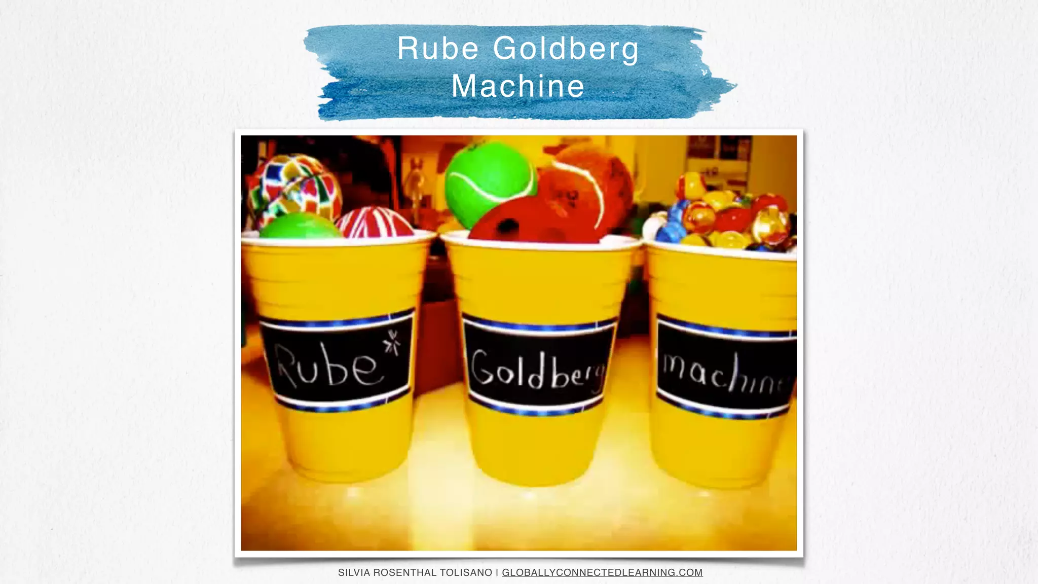 SILVIA ROSENTHAL TOLISANO | GLOBALLYCONNECTEDLEARNING.COM
Rube Goldberg
Machine
 
