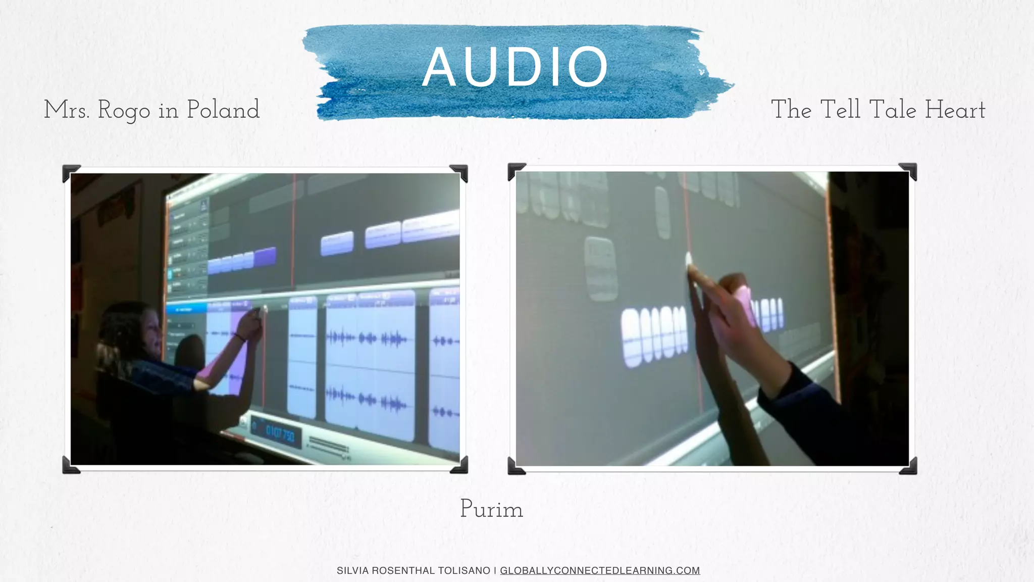 SILVIA ROSENTHAL TOLISANO | GLOBALLYCONNECTEDLEARNING.COM
The Tell Tale Heart
AUDIO
Mrs. Rogo in Poland
Purim
 