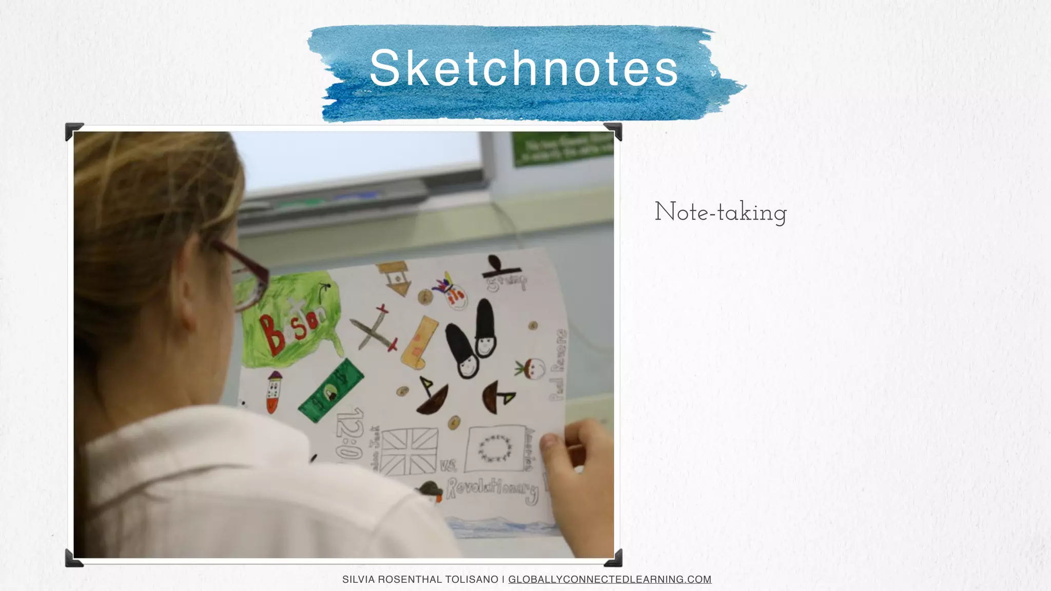 SILVIA ROSENTHAL TOLISANO | GLOBALLYCONNECTEDLEARNING.COM
Note-taking
Sketchnotes
 