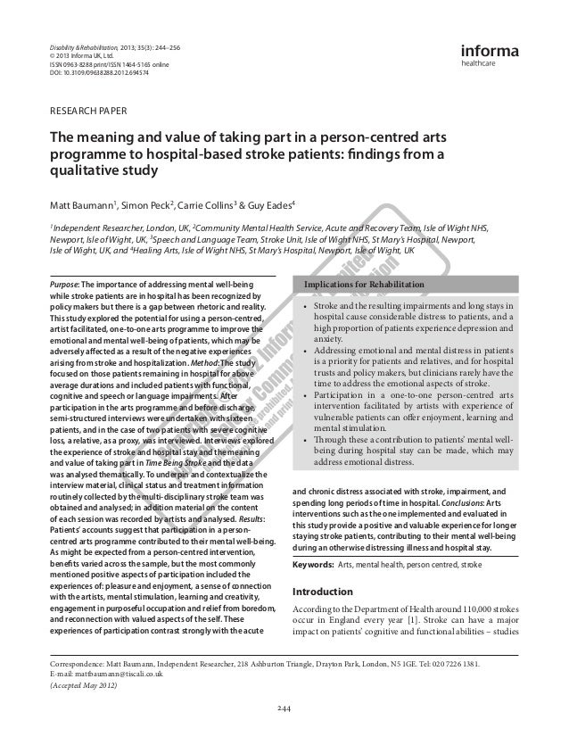 Paper qualitative research value