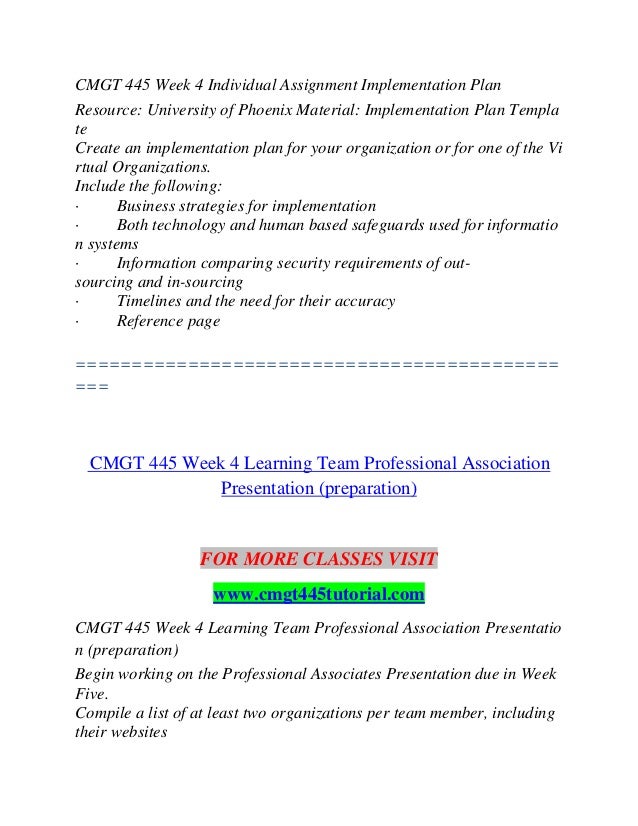 Cmgt445 implementation plan presentation 08 image