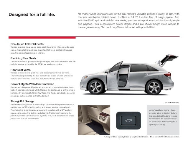 2014 Toyota Venza Brochure North Hollywood Toyota In Los Angeles