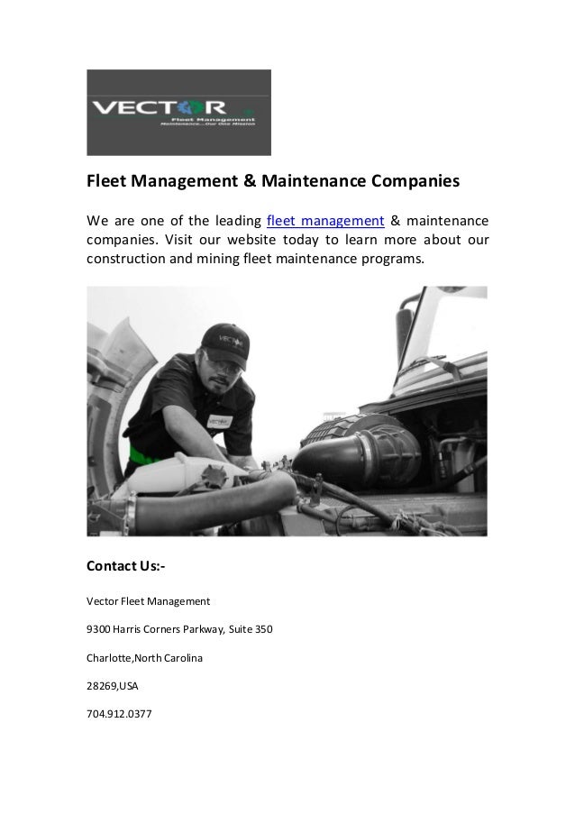 Fleet Management & Maintenance Companies