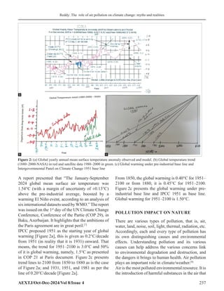 The Role of Air Pollution on Climate Change: Myths and Realities | PDF