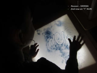 - Nuuuur... DAYANA
- And now an “I”. NURI
 