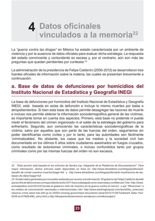 25
Pasos para la Memoria- Manual de documentación
Análisis e Información para el Combate a la Delincuencia CENAPI, concent...