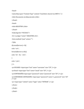 Documentacion De Mi Pagina