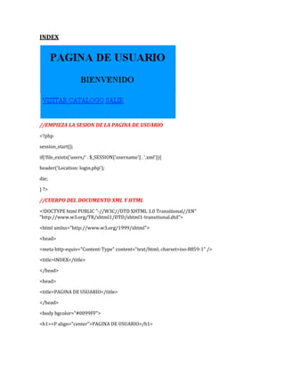 Documentacion De Mi Pagina