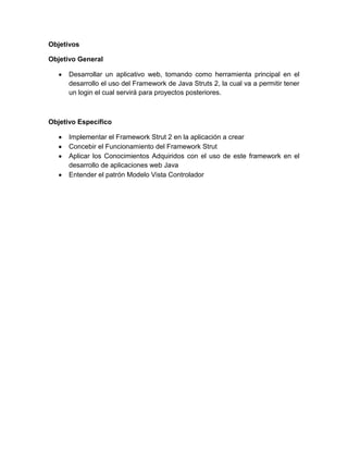Documentacion struts 2 | DOCX