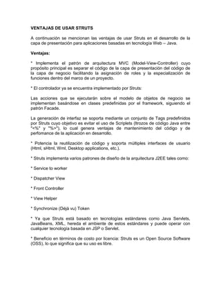 Documentacion struts 2 | DOCX