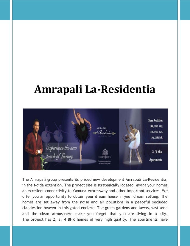 Amrapali Group launches New & Affordable luxury 2BHK flats for sale in