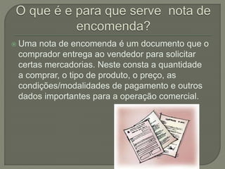 Documentação comercial | PPTX