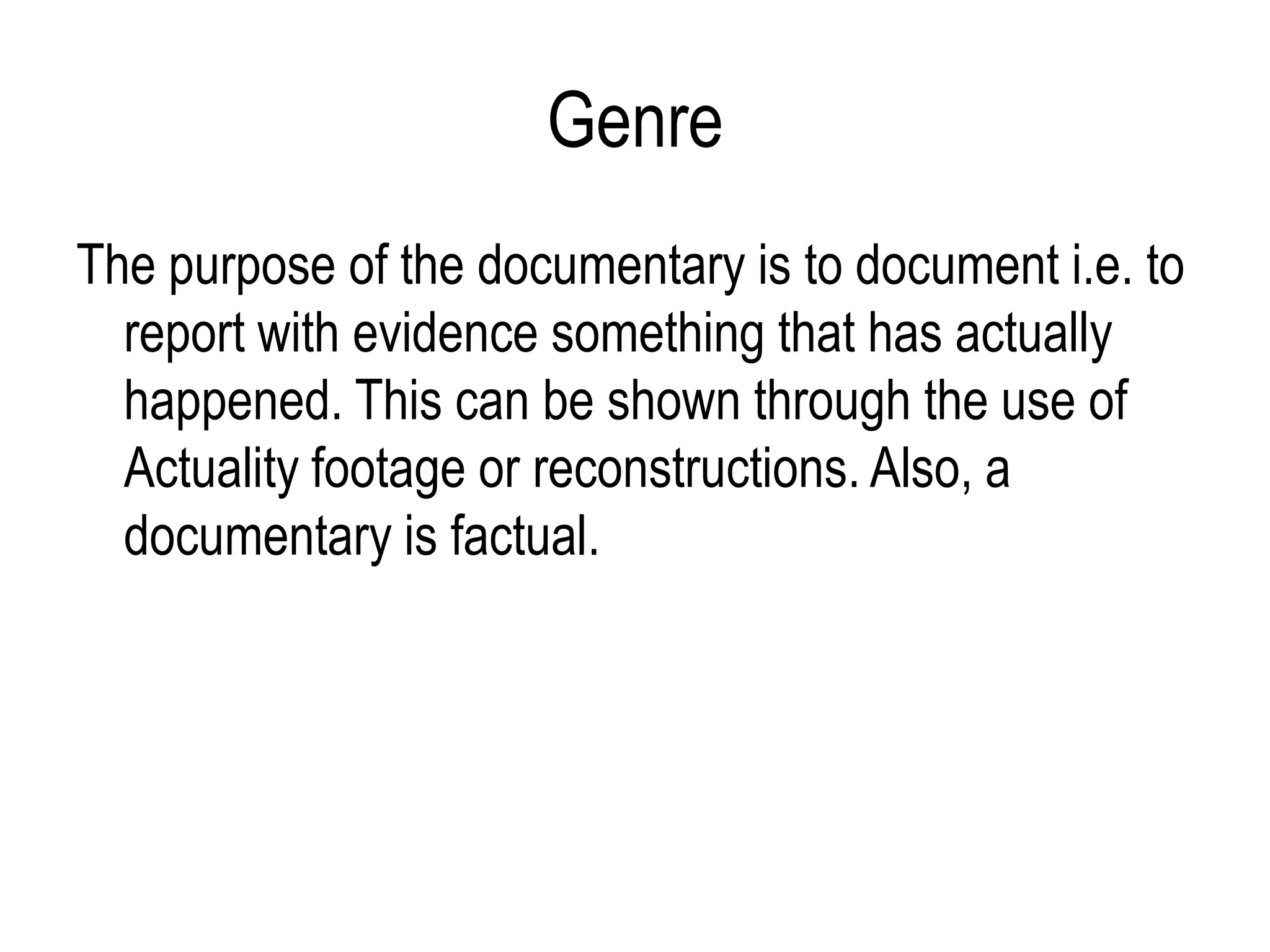 Documentaries PPT