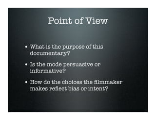 Documentary Rhetoric