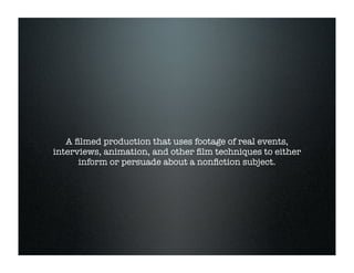 Documentary Rhetoric