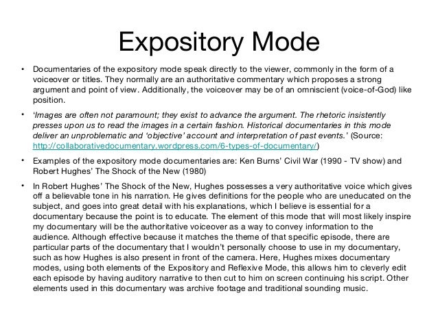 research on documentary modes bill nichols documentary modes