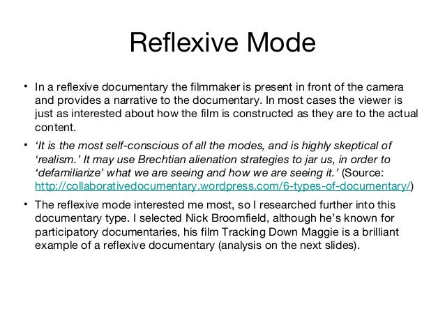 research on documentary modes bill nichols documentary modes