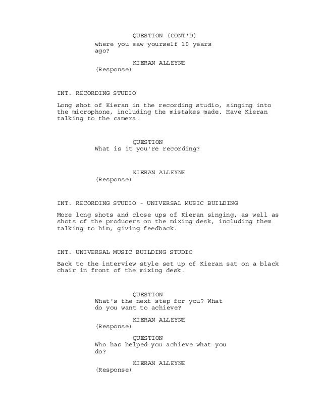 Documentary script