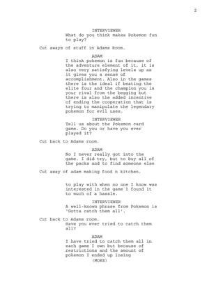 Documentary script 2nd draft | PDF