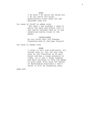 Documentary script 2nd draft | PDF