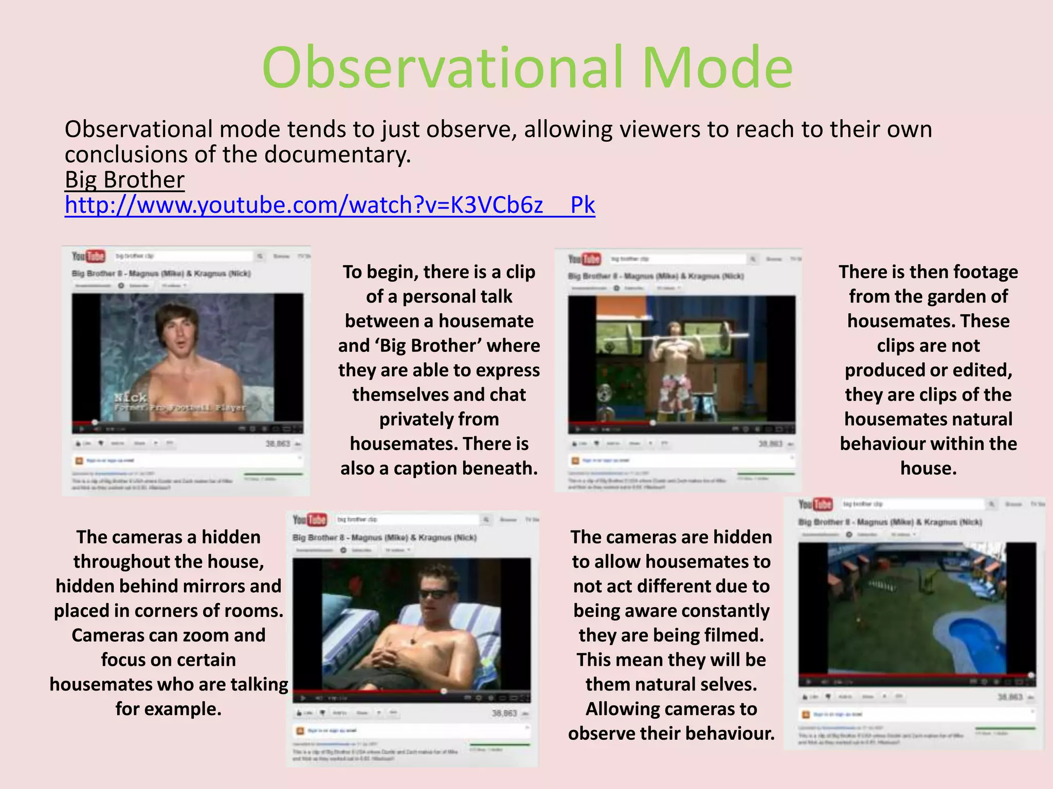Reflexative Documentary Examples Documentary styles examples | PPTX