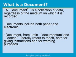 Documentation | PPT