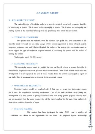 Scholarship Information System documentation | DOCX