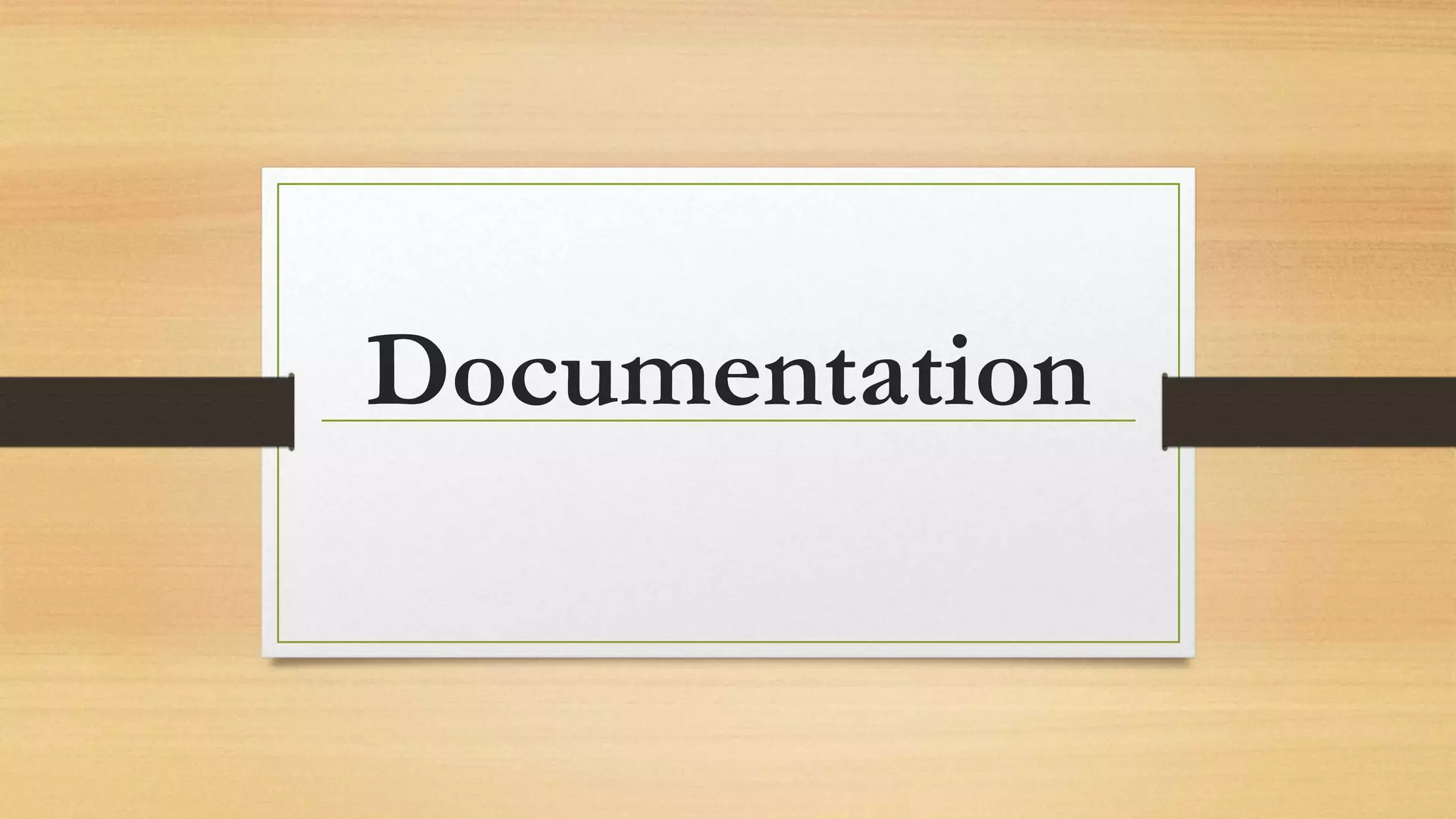 Documentation