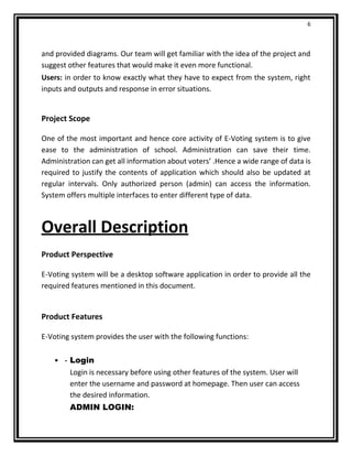 Documentation e-voting Software Engineering | PDF
