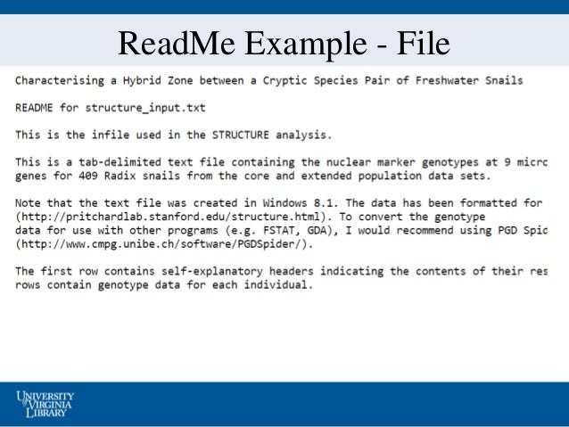 Examples of good README files readme sample