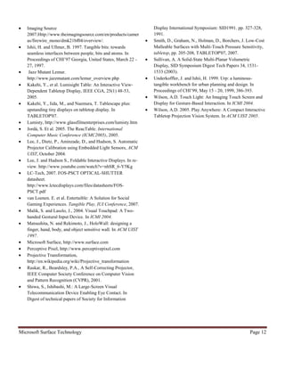 Microsoft Surface Technology | PDF