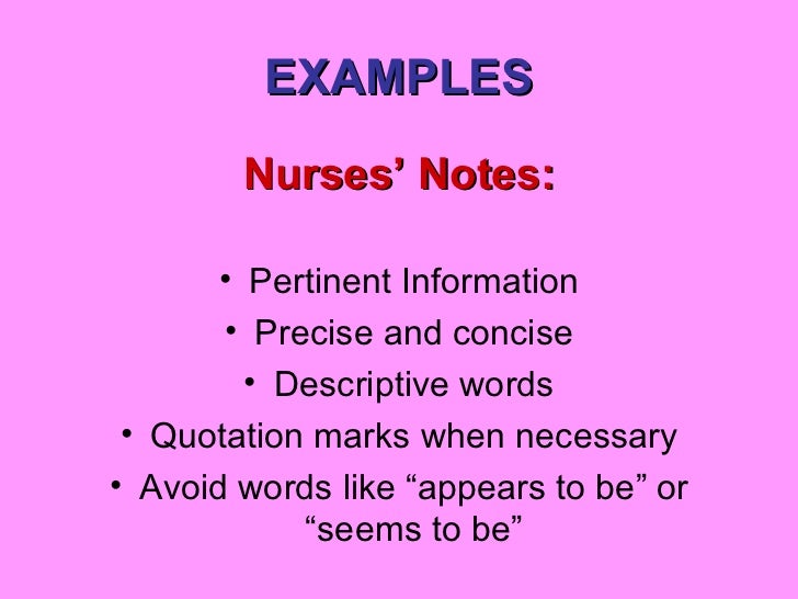 documentation 101 bmh tele nursing notes examples