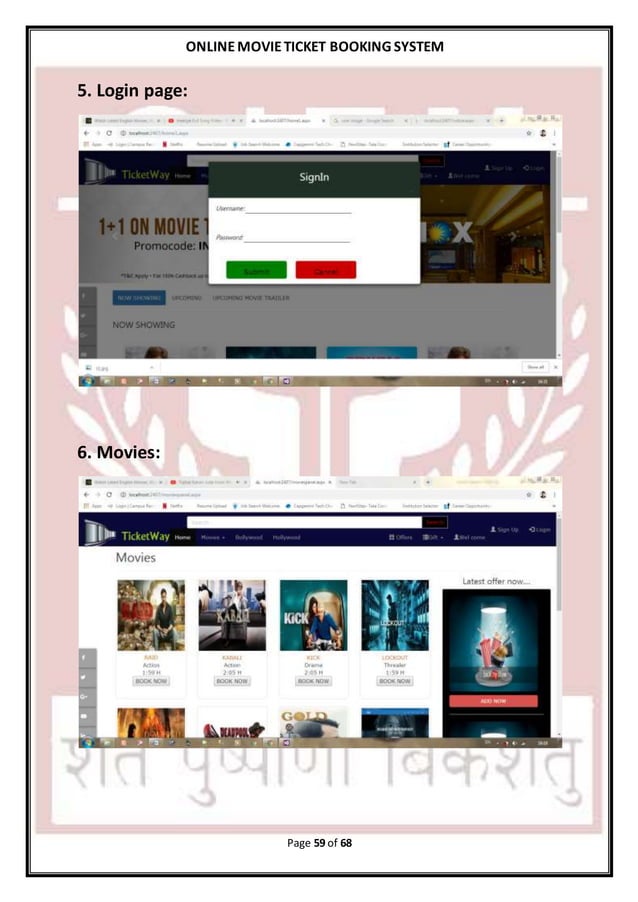 online movie ticket booking system