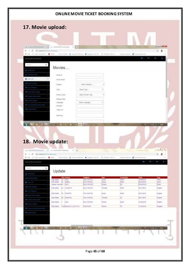 online movie ticket booking system