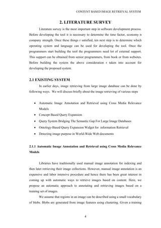 CONTENT BASED IMAGE RETRIEVAL SYSTEM | DOC