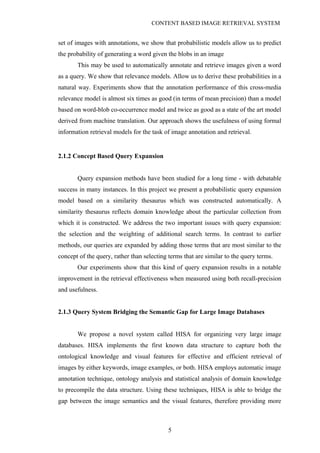 CONTENT BASED IMAGE RETRIEVAL SYSTEM | DOC