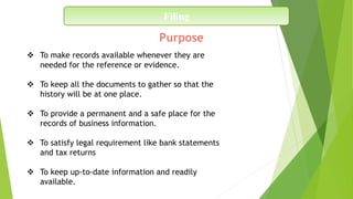 DOCUMENTATION and Filling.pptx
