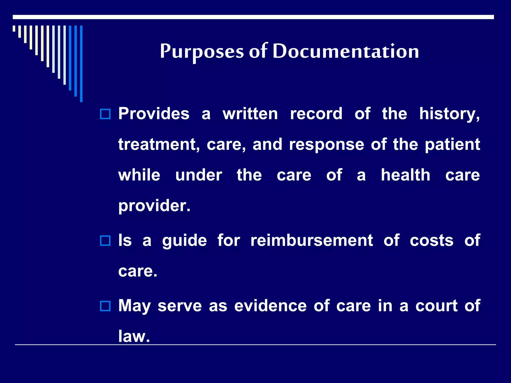 Documentation and reporting | PPTX