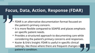 Documentation and Reporting (FDAR, EHR, POMR) | PPTX