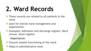 Ward Example Comprehensive Guide to Nursing Documentation and Reporting Practices | PPTX