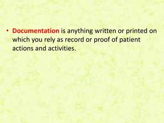Documentation and Reporting | PPTX